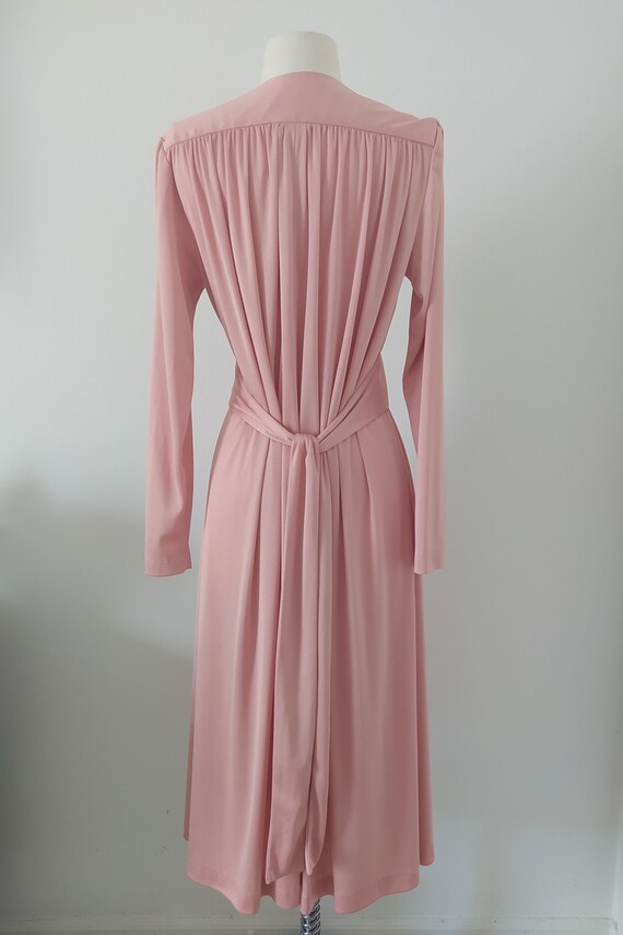 Joy Stevens 1970s Pink/ Dusty Rose Long Sleeve Be… - image 3