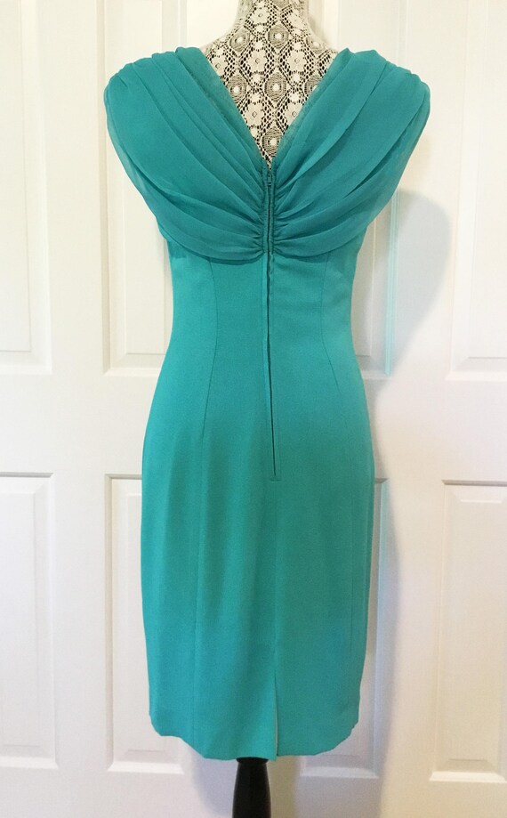 shawl collar cocktail dress