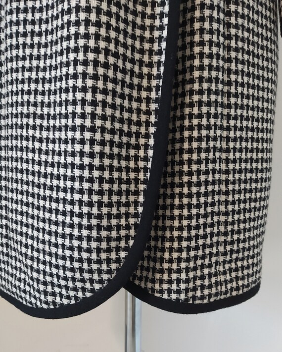 Bicci Houndstooth Pattern Wool Wrap Dress - image 6