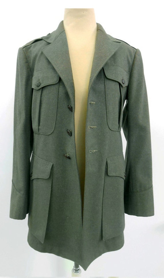 Vintage 1940's Military Wool Jacket