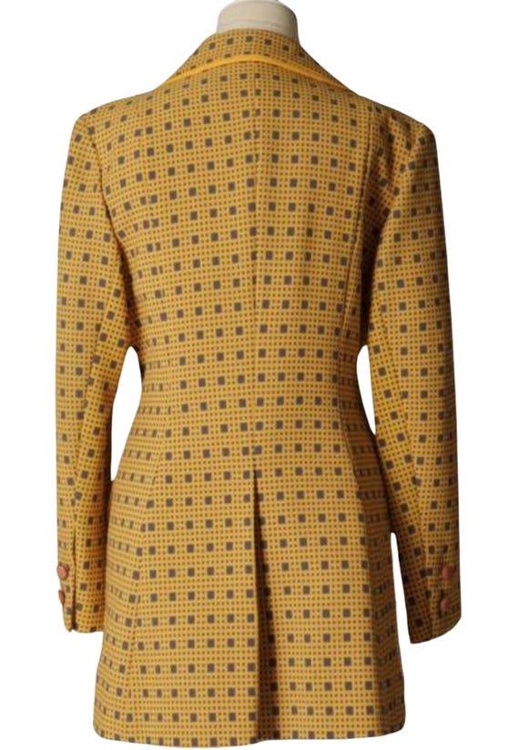 Vintage 1960's "Lilli Ann" Yellow/Gray Blazer Jac… - image 3