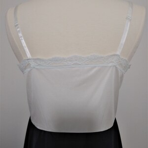 Vintage Black and White Underdress Lace Full Slip image 4