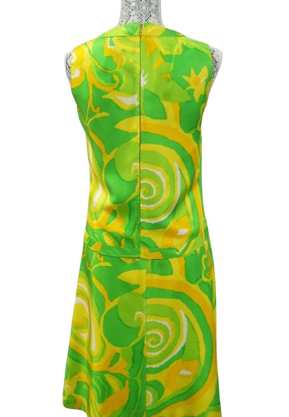 Vintage Psychedelic Mod-Style 2-Piece Dress Set - image 2