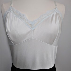 Vintage Black and White Underdress Lace Full Slip image 2