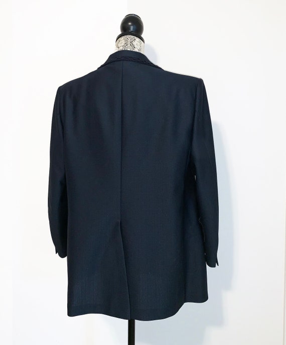 Vintage Men's Navy Blue Dinner Jacket - image 4