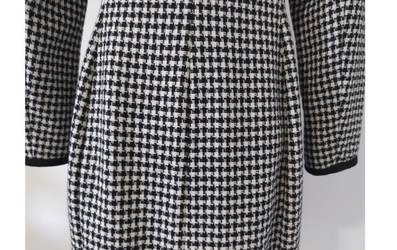 Bicci Houndstooth Pattern Wool Wrap Dress - image 4