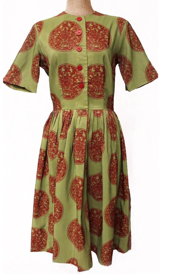 Vintage 1950’s "L’Aiglon" Day/Shirt Dress