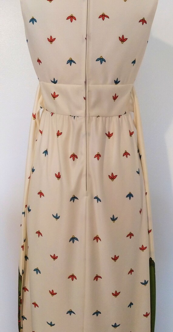 1970s Leslie Fay Paisley Print Maxi Dress - image 5