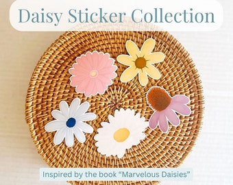 Daisy Sticker Collection | Marvelous Daisies Book Sticker Collection | Vinyl Sticker
