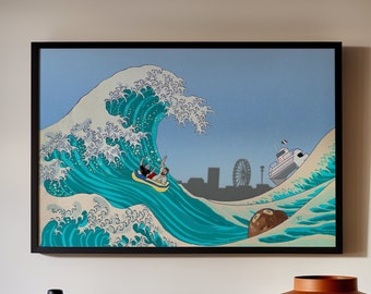 Always Sunny Spoof of the Great Wave off Kanagawa by Hokusai