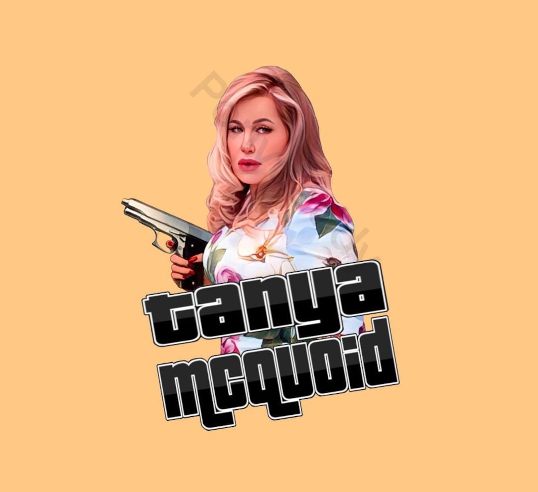 Sticker Tanya Mcquoid From White Lotus Grand Theft Auto 