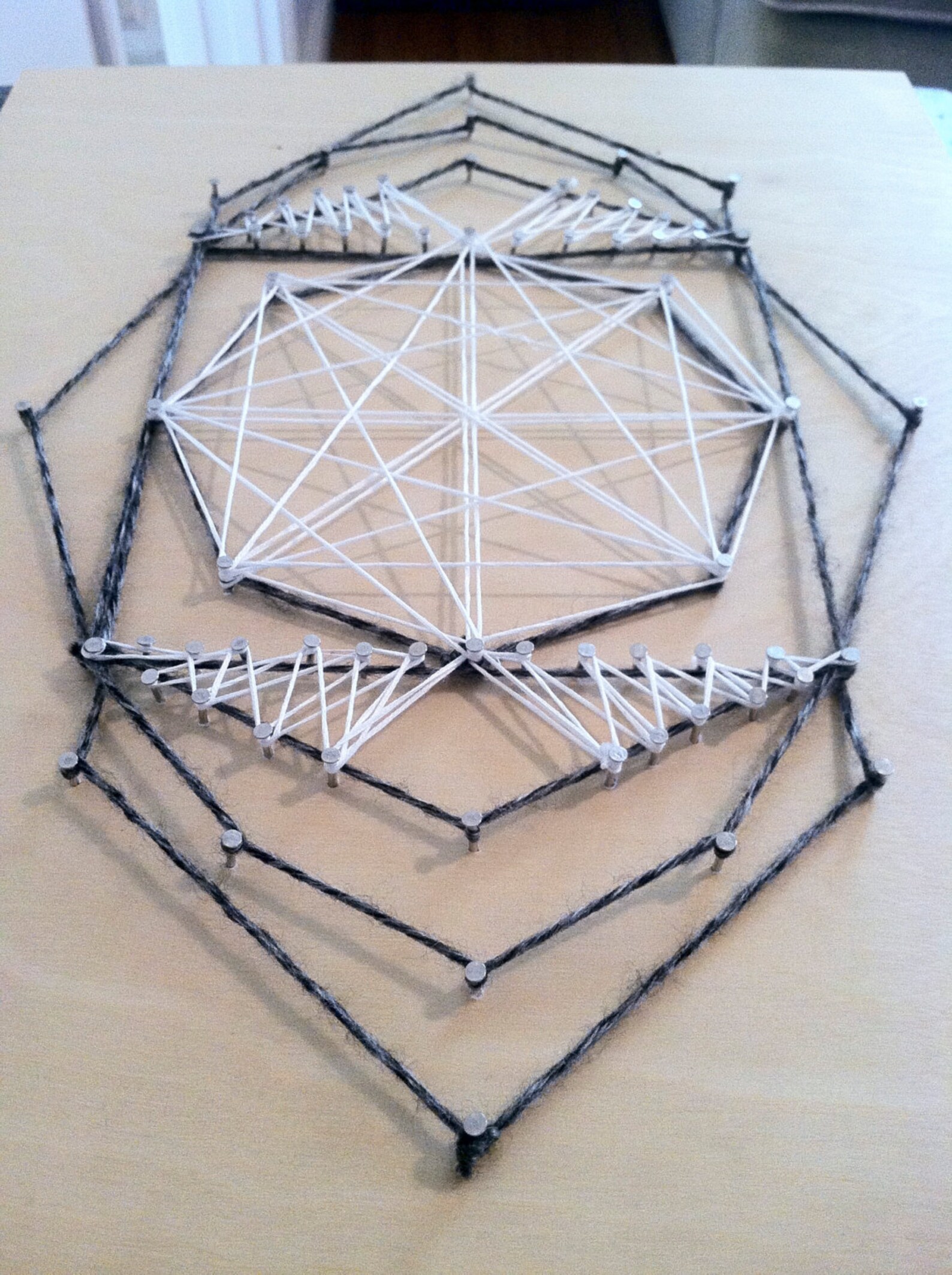 Geometric String Wall Art 11x14 Etsy