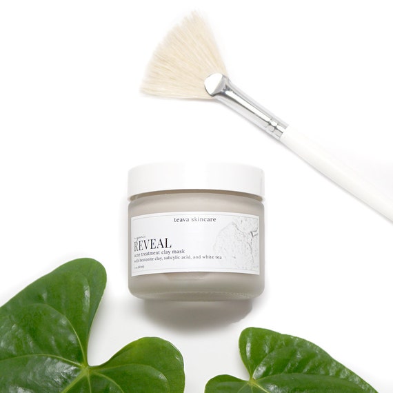 Acne Treatment Clay Face Mask Acne Scar Mask Organic White Etsy