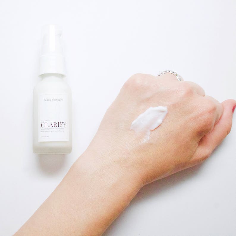 SALICYLIC ACID MOISTURIZER Acne Prone Skin Face Cream Acne Moisturizer Organic Acne Treatment