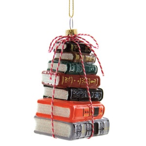 Stacked Tomes Ornament, Stack of Books, Cody Foster