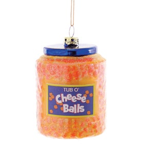 Cheese Balls Ornament, Junk Food Christmas, Cody Foster and Co