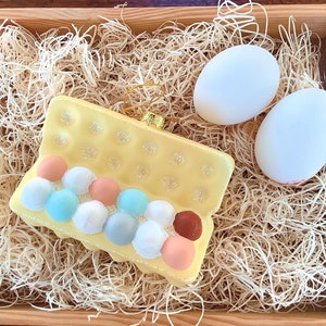 Farm Fresh Eggs Ornament, Egg Carton, Cody Foster & Co