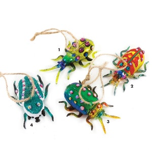 Tiny Beetle Bug Ornament, 2.75" Insect