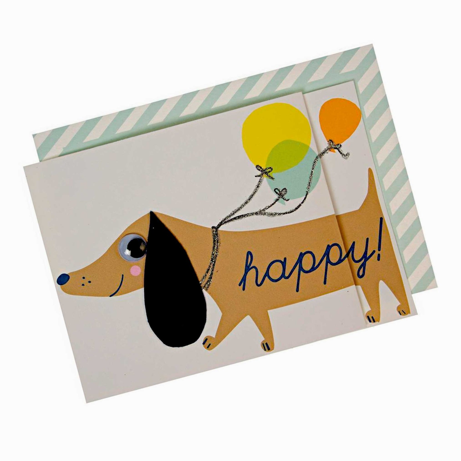 Sausage Dog Birthday Card Foldout Dachshund With Felt Ear Etsy