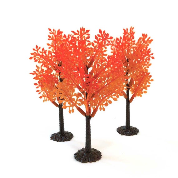 Fall Trees Cake Toppers 6 Autumn Cake Decorations Changing Etsy