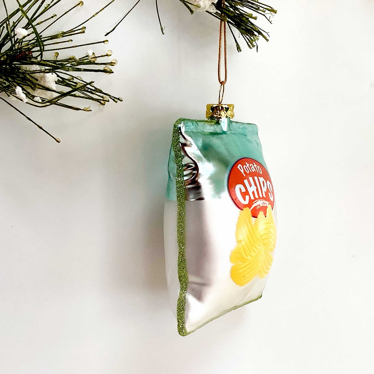 Potato Chip Ornament Chips Ornaments Junk Food Christmas Etsy
