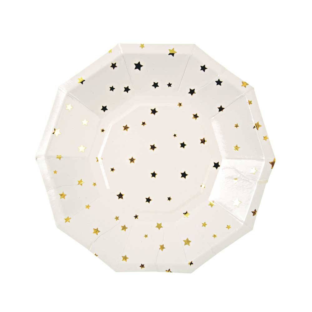 Gold Star Paper Plates Meri Meri Gold Party Plates Twinkle Etsy