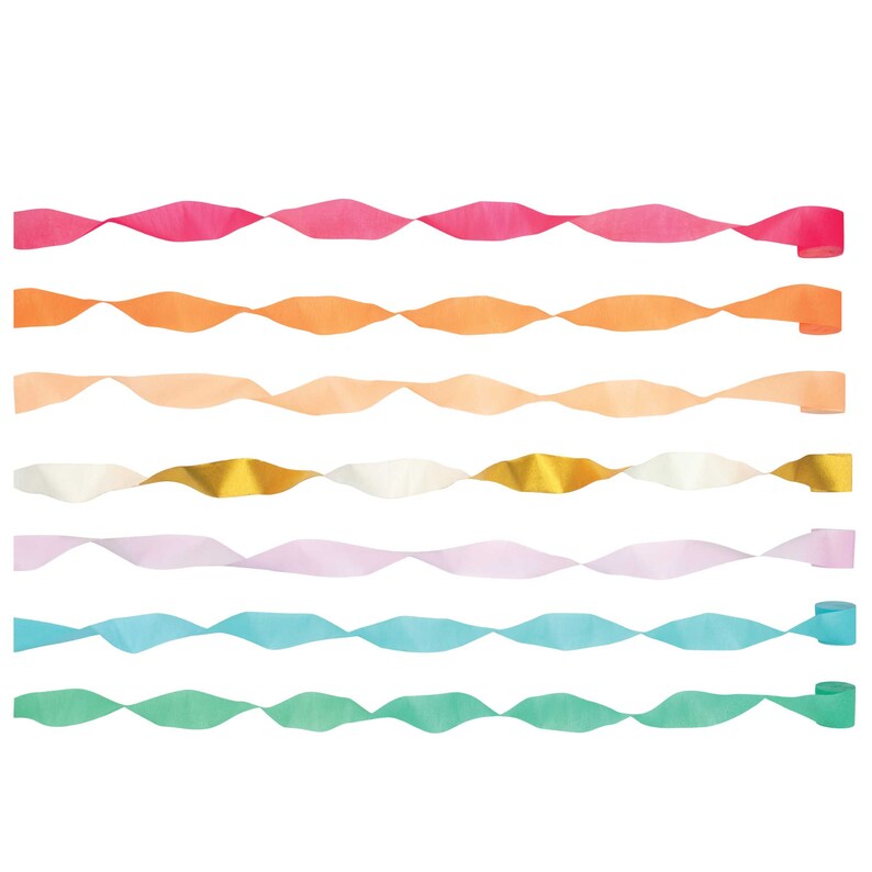 Bright Crepe Paper Streamers Birthday Decor Fringe Backdrop Etsy