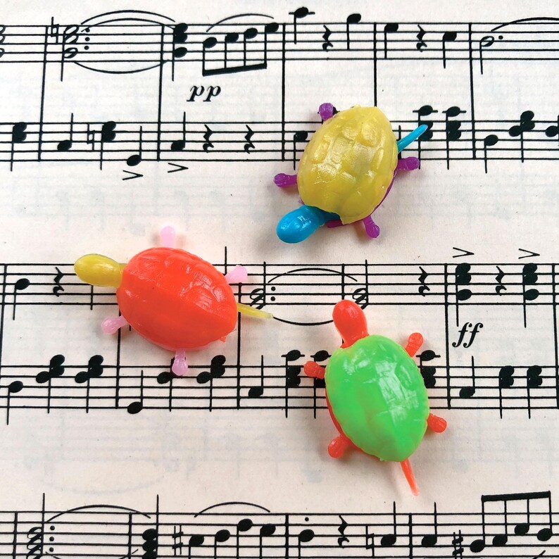 3 Vintage Turtle Charms, 70s Plastic Gumball Jewelry Hong Kong - Etsy