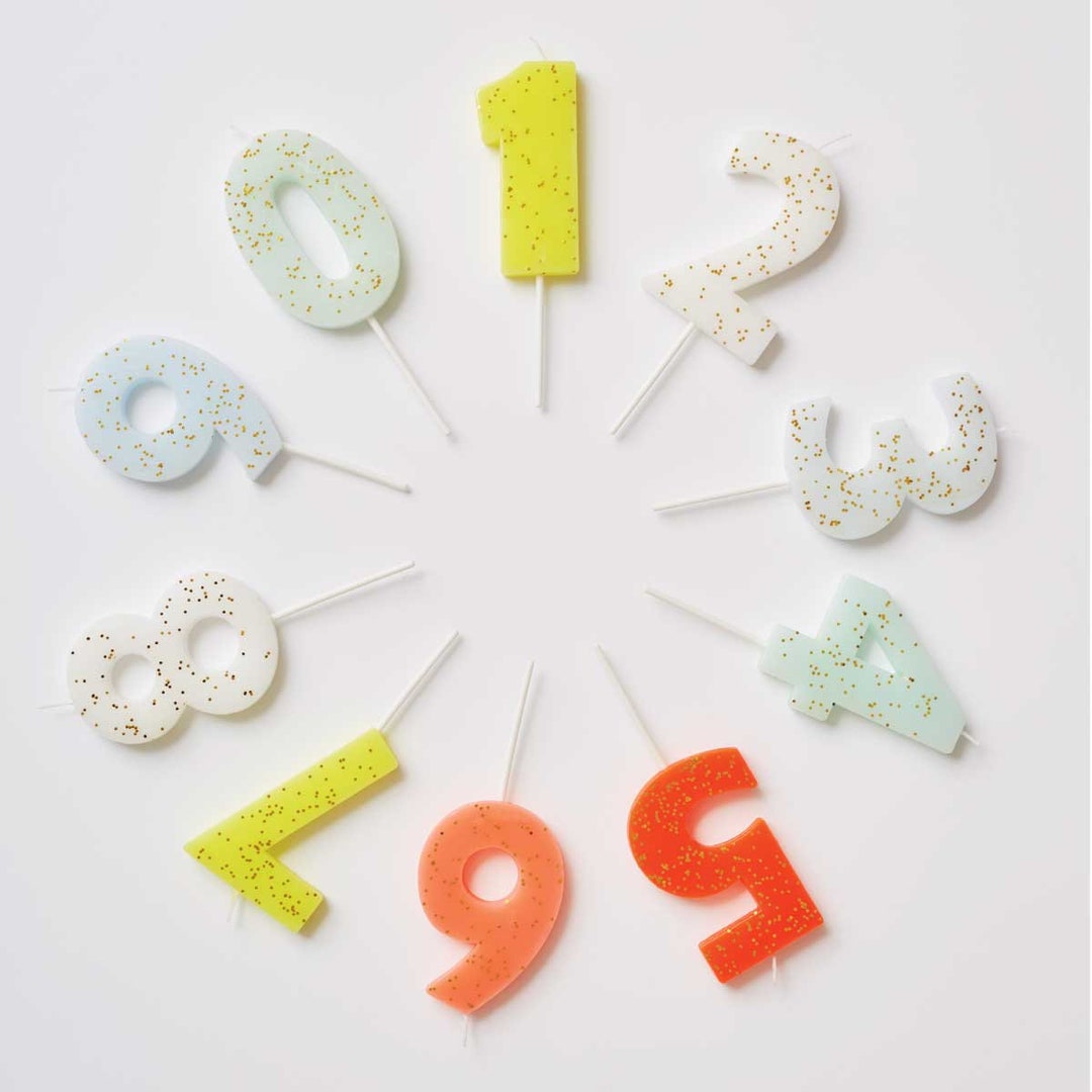 Large Number Candles, Birthday Cake Toppers, Pick Your Number - Etsy