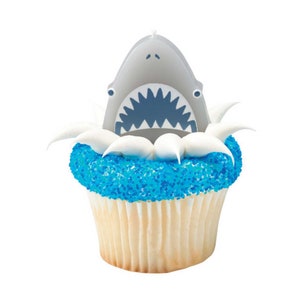 Shark Birthday Cake Candle
