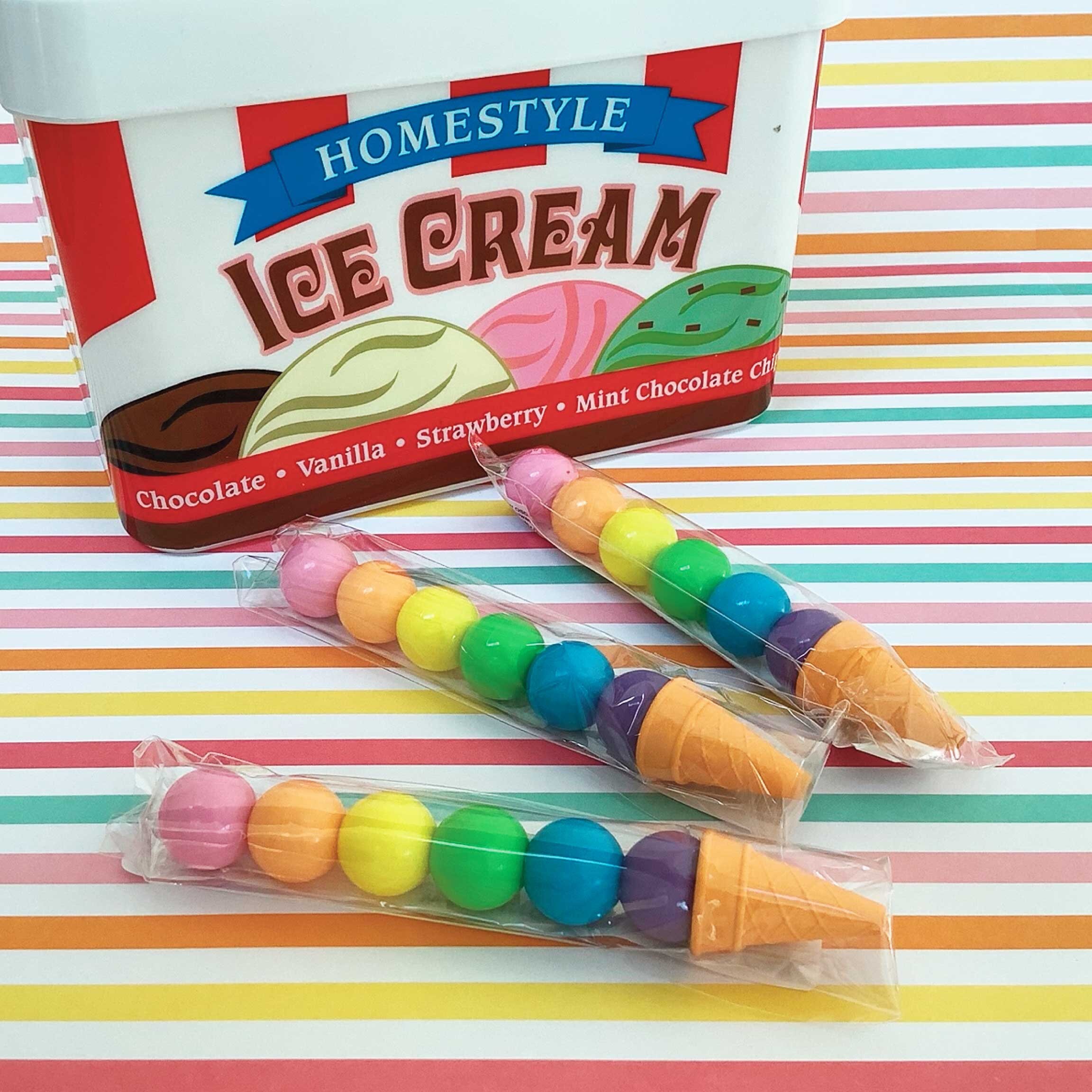 Rainbow Stacking Crayons Ice Cream Party Favor Six Colors Etsy