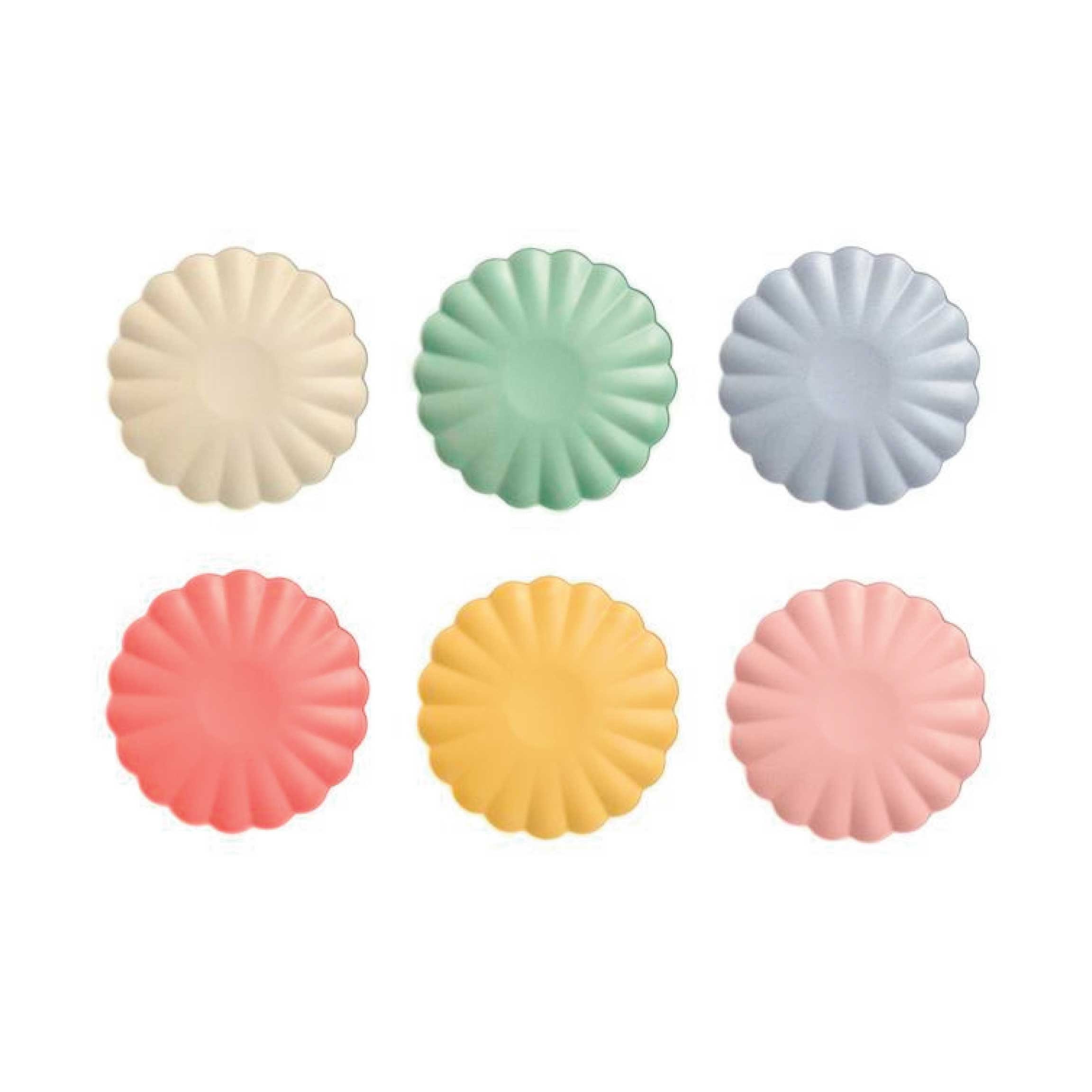 Bamboo Party Plates Reusable 7.75 Plate Multicolor Etsy