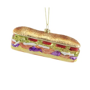 Deluxe Sub Sandwich Ornament Cody Foster and Co - Etsy