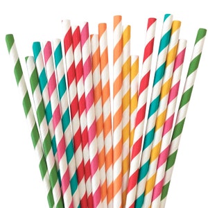 Fiesta Straws (25), Party Decorations, Mexican Fiesta, Fiesta Birthday, Cactus Party Decor, Cinco de Mayo