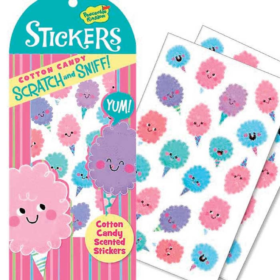 Scratch and Sniff Stickers, Cotton Candy Favors, Kids Party Favors