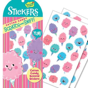 Stickers barbe à papa à gratter et à renifler de Peaceable Kingdom