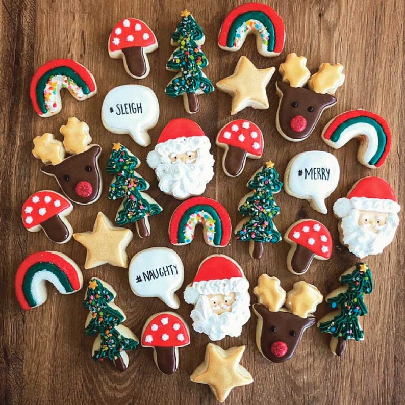 Mini Christmas Cookie Cutters Meri Meri Set of 7 Kids Party  Etsy