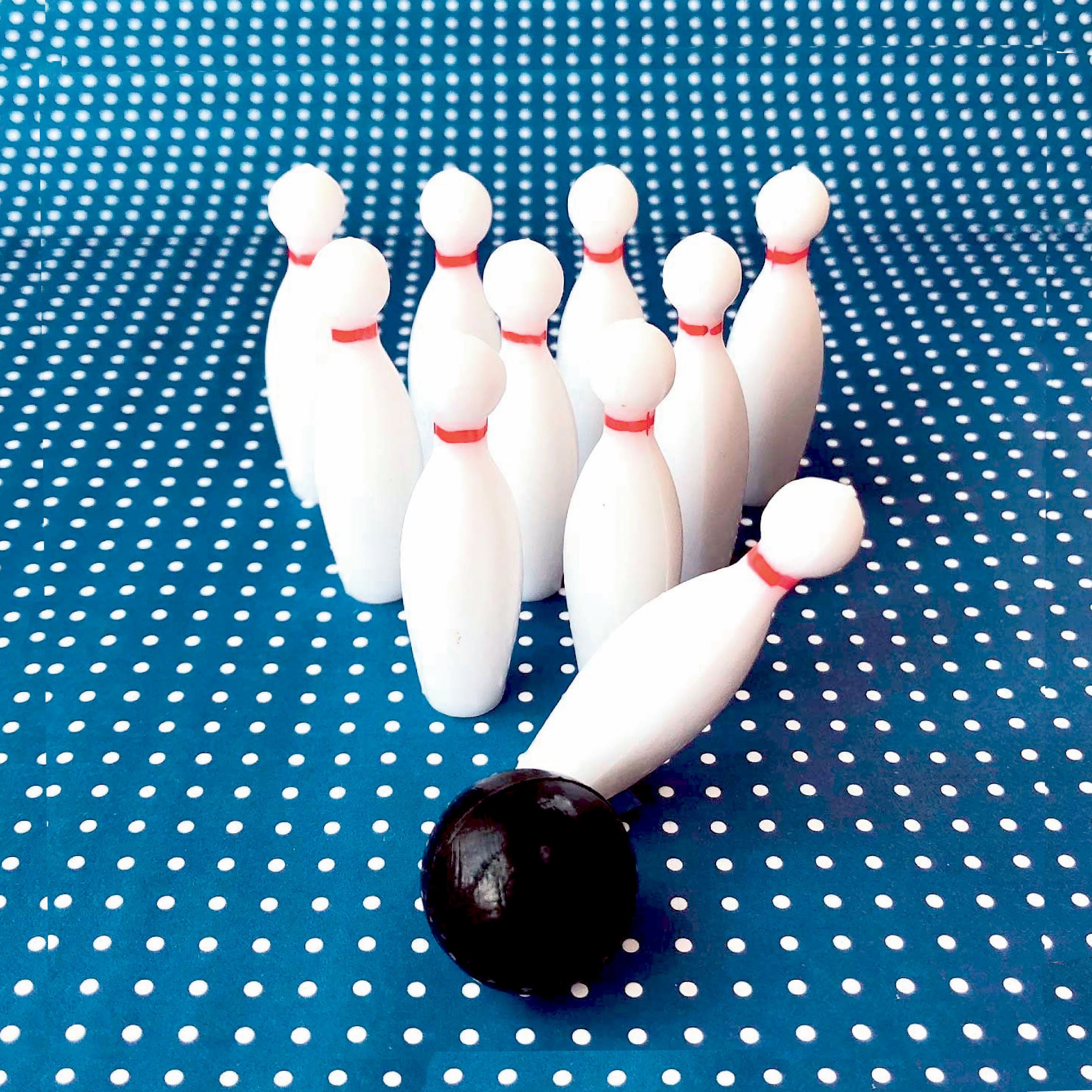 Saganihara Party Kanes ボウリングボール ボウリングボール＆ピンケーキトッパー：ボウリングパーティー