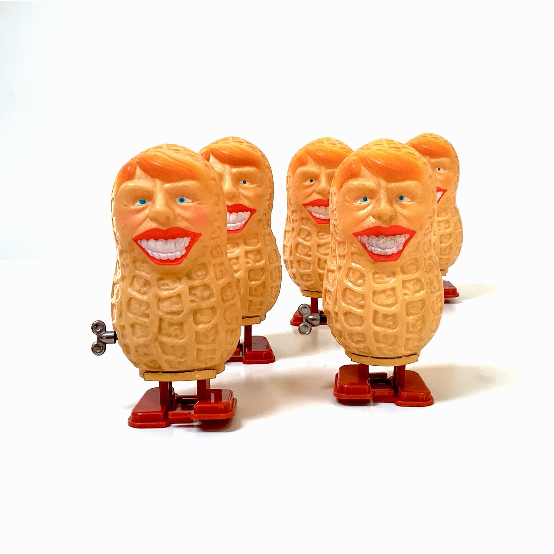 Jimmy Carter Walking Peanut Wind-up Toy (1), Vintage 1976