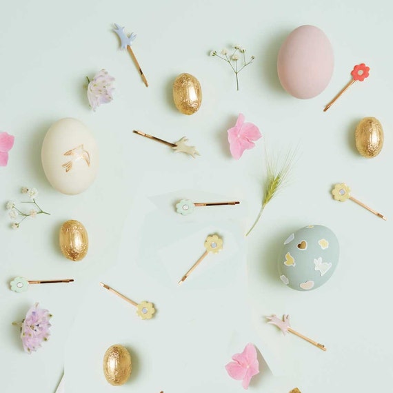 daisy hair slides