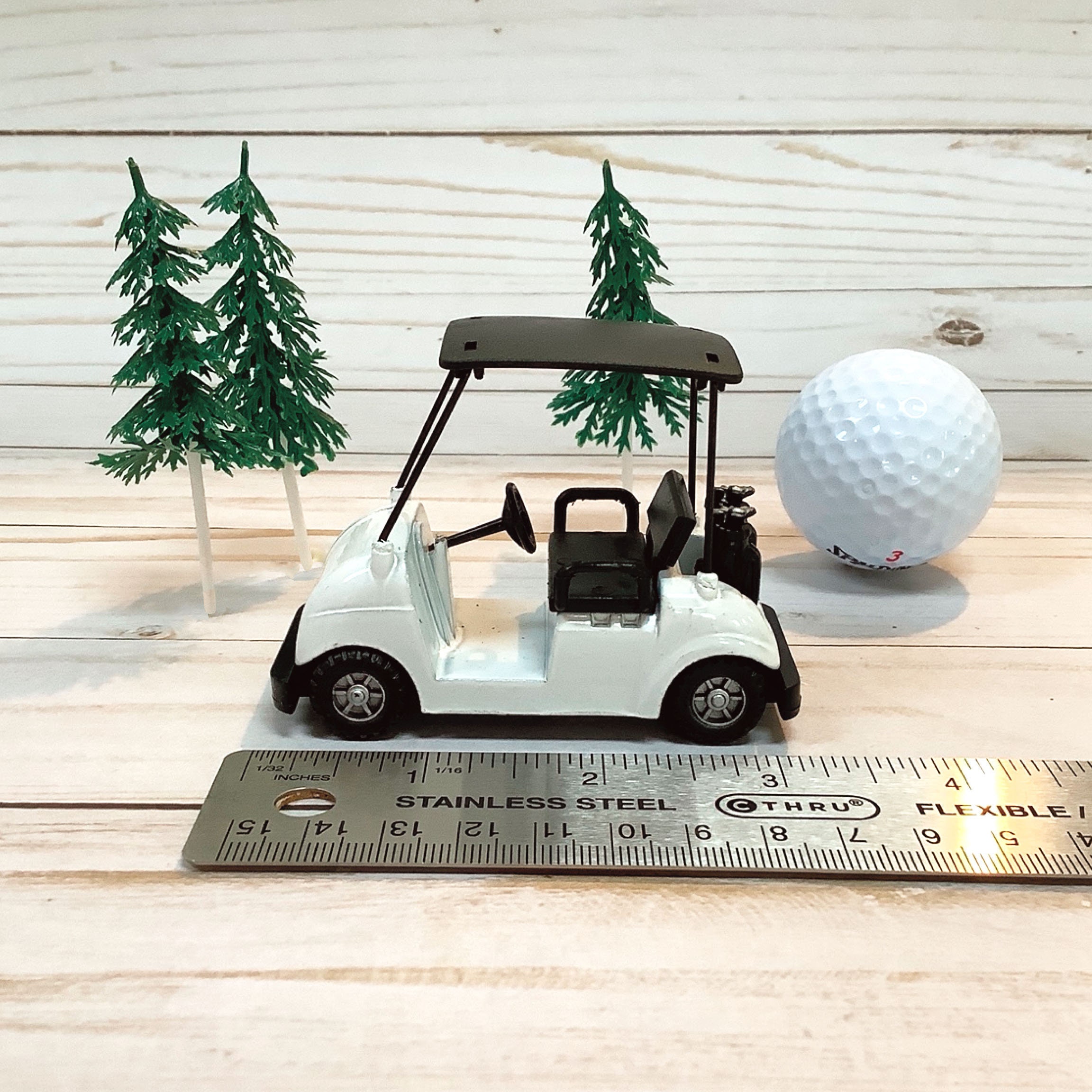 Golf Cart Cake Topper Golfing Miniature Etsy