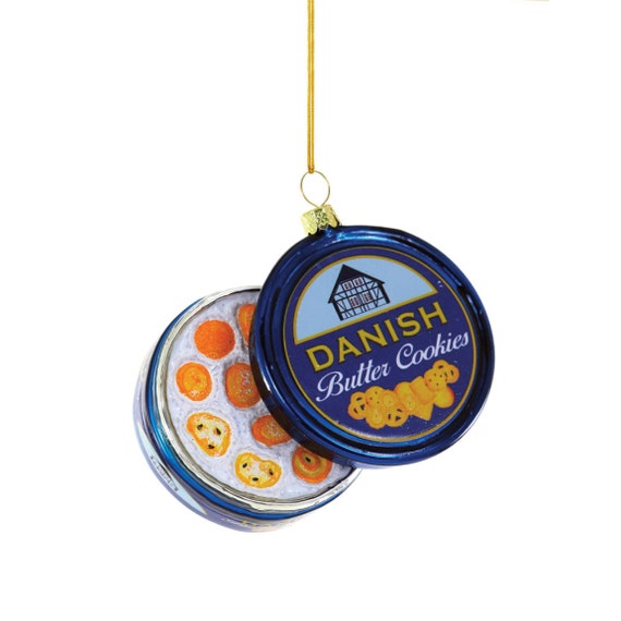 Danish Butter Cookie Ornament, Glass, Cody Foster