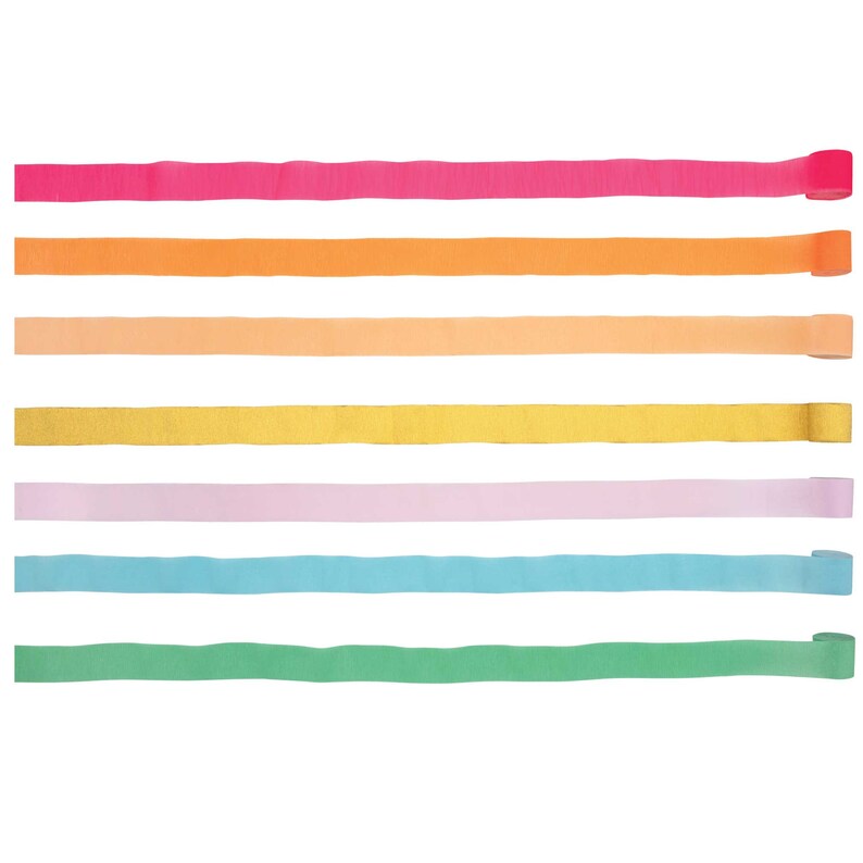 Bright Crepe Paper Streamers Birthday Decor Fringe Backdrop Etsy