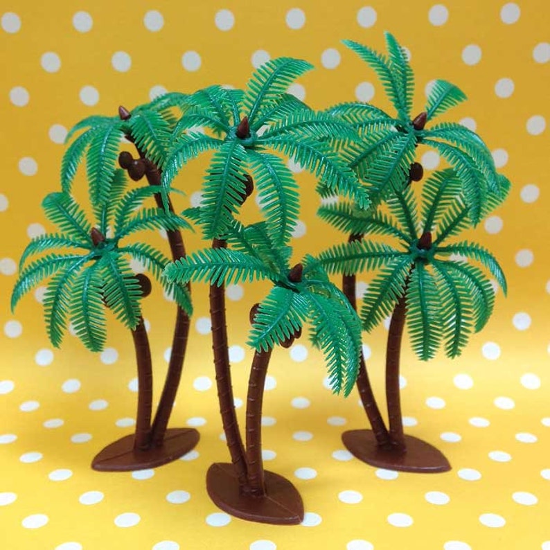 Palm Trees with Coconuts Cake Toppers DIY Craft Supply Etsy