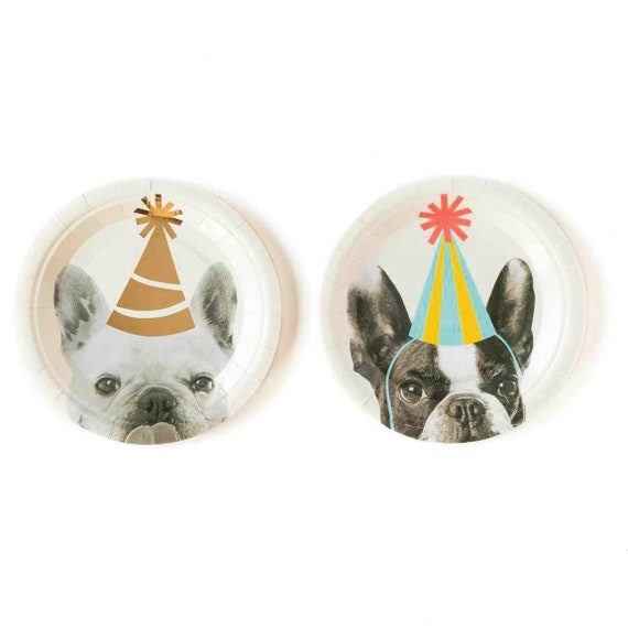 dog party plates