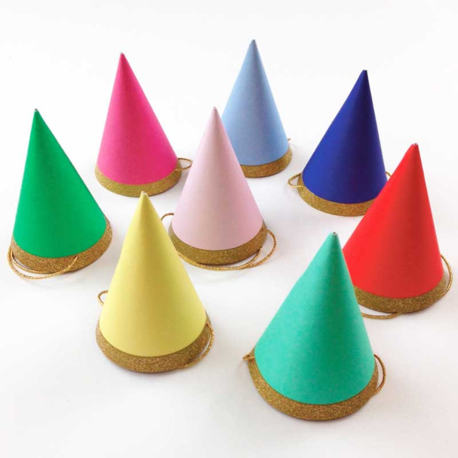 Mini Party Hats in 8 Colors Happy Birthday Party Supplies Etsy