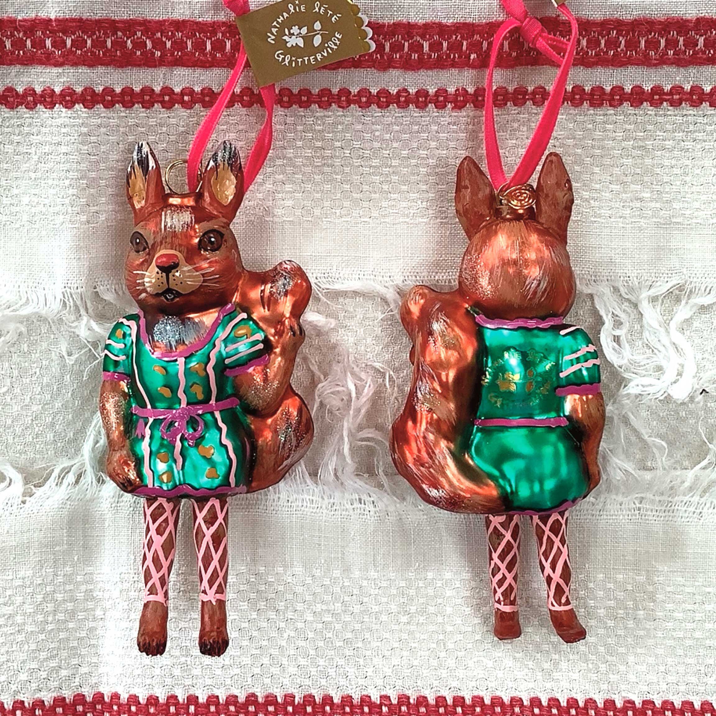 Nathalie Lete Dressed Dog Ornaments - The Periwinkle Shoppe