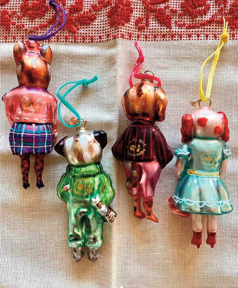 Dressed Dog Ornament Nathalie Lété Christmas Ornament Dog Etsy