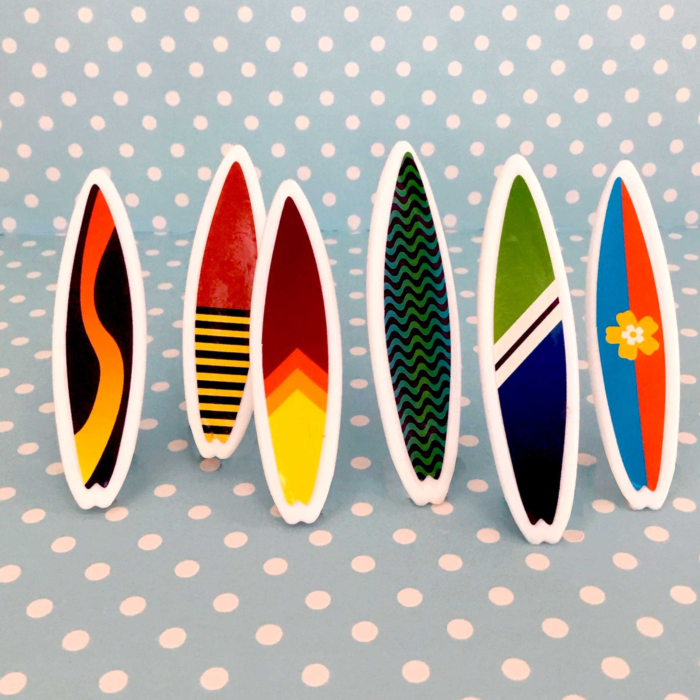 21 pezzi tavola da surf estiva spiaggia surf torta di compleanno cupcake muffin decorazione topper per nuoto spiaggia festa luau compleanno baby shower forniture per feste
