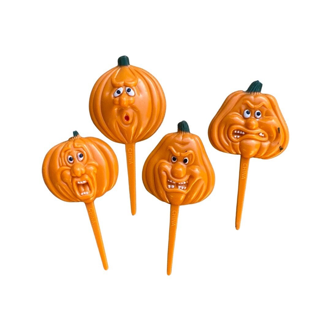 48 Stück Vintage Halloween Essen Picks – Cupcake Topper & Zahnstocher Für Gruselige Party-Snacks
